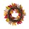 Glitzhome® 24" Fall Sunflower, Pinecone and Berry Wreath